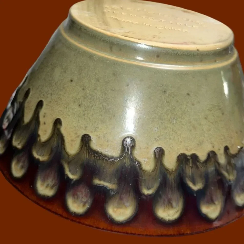 Vintage 1980s Teleflora Gift Ceramic Oven to Table Bowl 8”